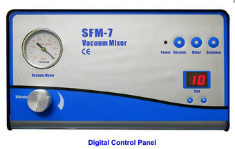 Digital english panel for vacuum mixer