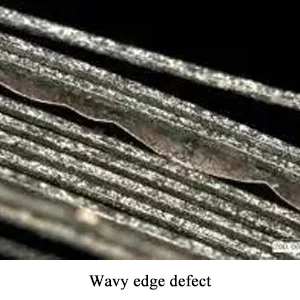 Wavy edge defect