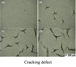 Cracking defect