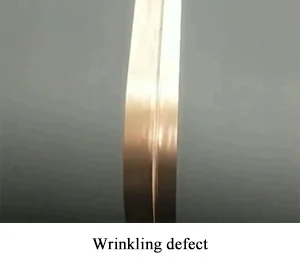 Wrinkling defect