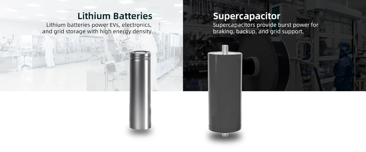 Supercapacitors vs Lithium Batteries Supercapacitors vs Lithium Batteries