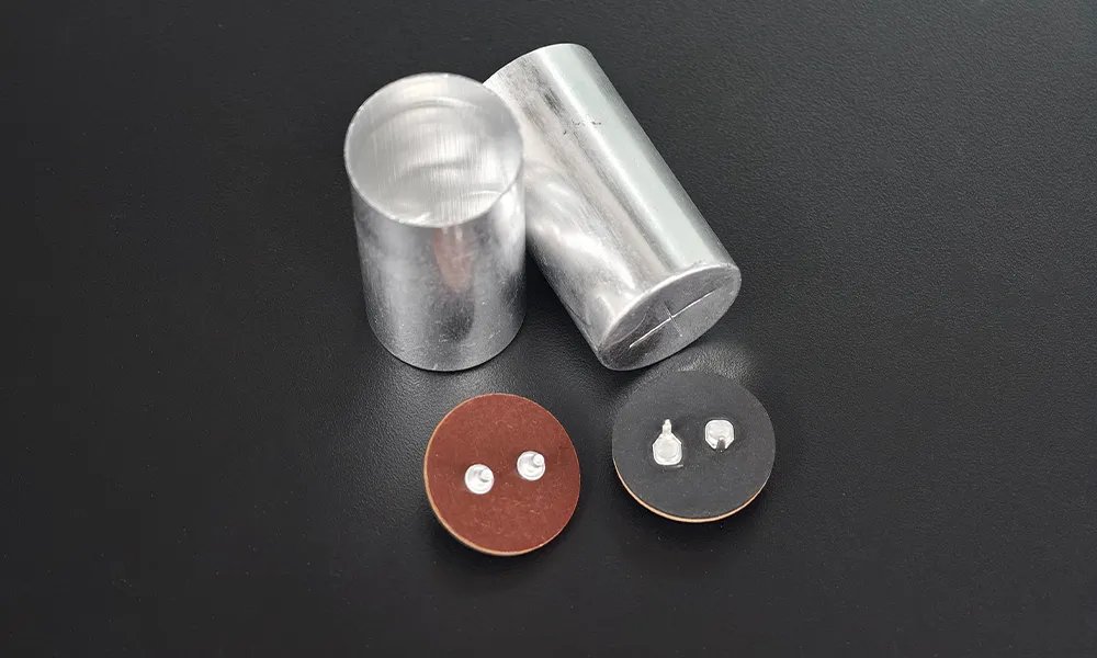 3050 supercapacitor aluminum cell cans and top cap