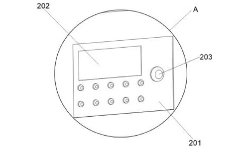 Enlarged view of detail A in Figure 1