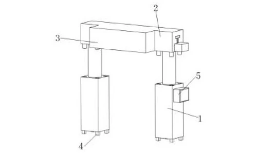 Overall structure of the liftable heating and dehumidifying unit