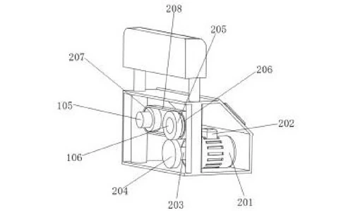 CN215696773U Figure 2 - internal structure of the rolling motor housing