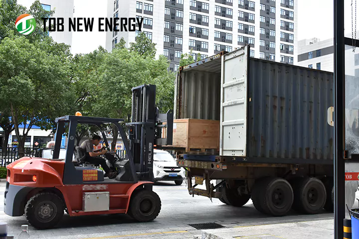 리튬이온 파우치 셀 파일럿 라인 생산 장비 출하